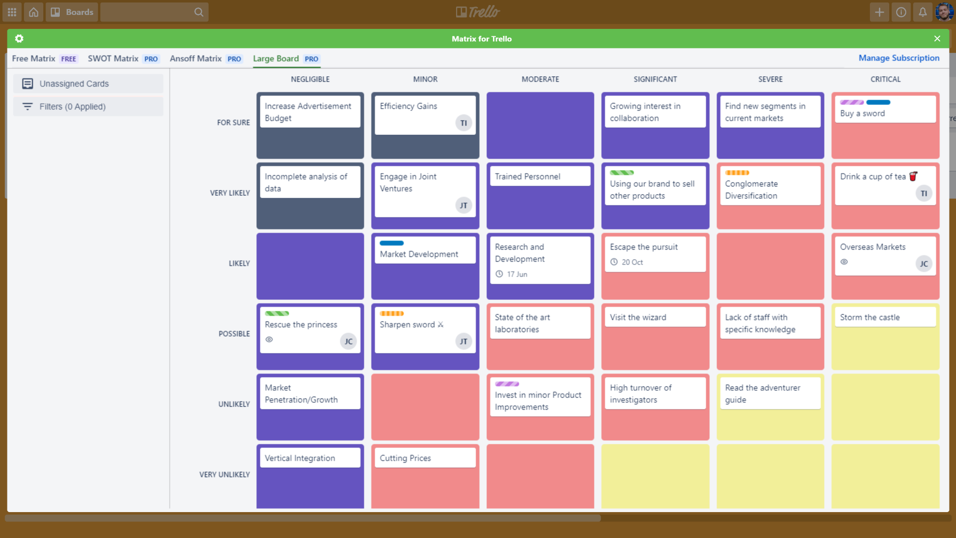 Vertical Layout for Trello