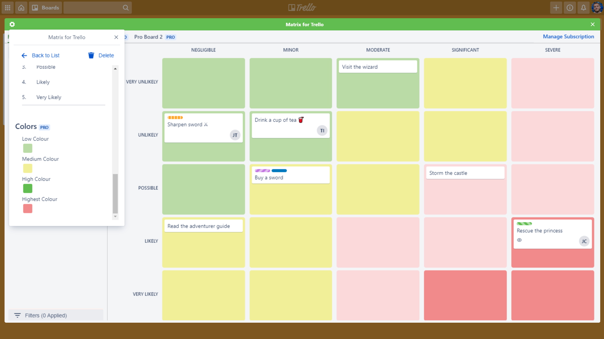 Matrix for Trello